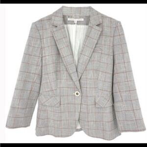 Veronica Beard Gray Plaid Blazer